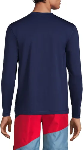 Vista 2 de Lands' End Camiseta de natación de manga larga para hombre