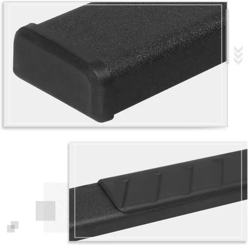 Vista 3 de PM PERFORMOTOR Estribo de barra Nerf de acero inoxidable de 4.9 pulgadas de diámetro exterior compatible con Ford F-150 04-14 (Super Crew) Crew Cab