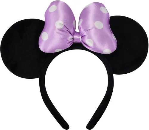 Vista 6 de ODOCARE Handmade Mouse Ears Headband for Women and Ladies, Polka Dot Bow Mini Ears Costume Accessories