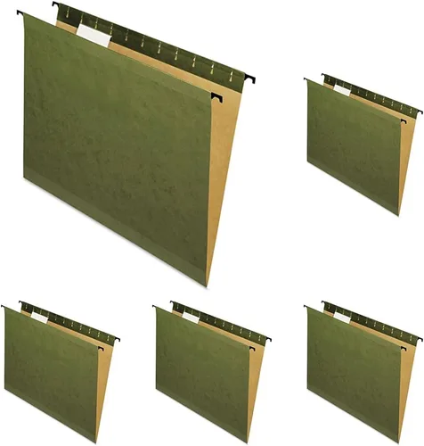 Vista 9 de Pendaflex Surehook fólders de archivos colgantes reforzados, Verde (Standard Green)
