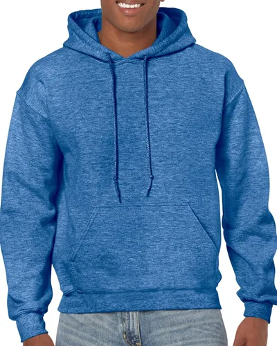 Vista 34 de Gildan - Sudadera con capucha para hombre, mezcla pesada, cordón de ajuste, Rosa de seguridad