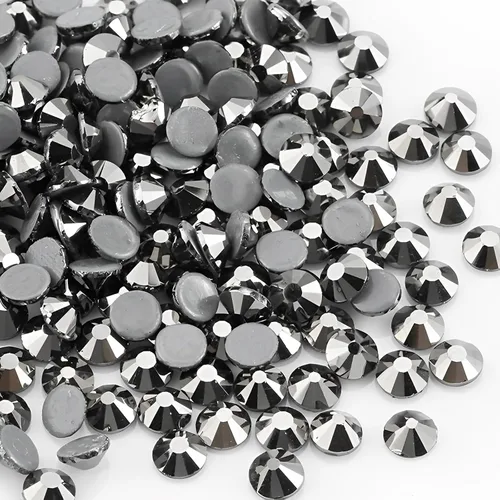 Vista 37 de Jollin Hot Fix - Diamantes de imitación de cristal con parte trasera plana, gemas de diamantes de imitación de 0.079 pulgadas