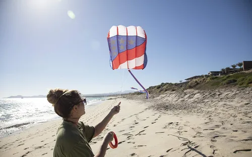 Vista 3 de In the Breeze 2980 Patriot Wave 7.5 Parafoil Kite, 28" W x 36" H x 10" D