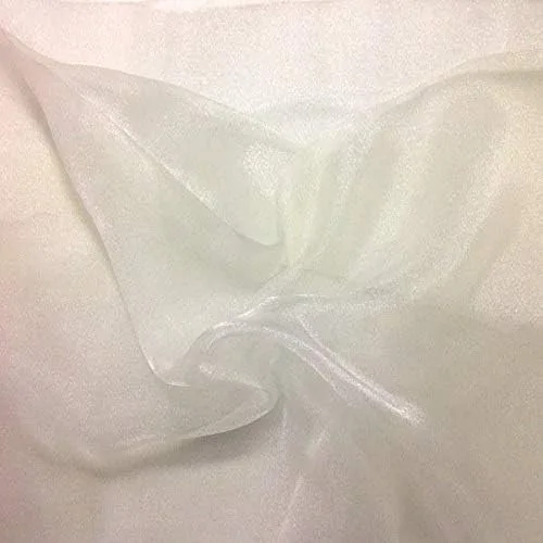 Vista 11 de Valentina Textile Inc, Tela de organza transparente brillante para moda, manualidades, decoración, 60 pulgadas de ancho (1 yarda, aguamarina)