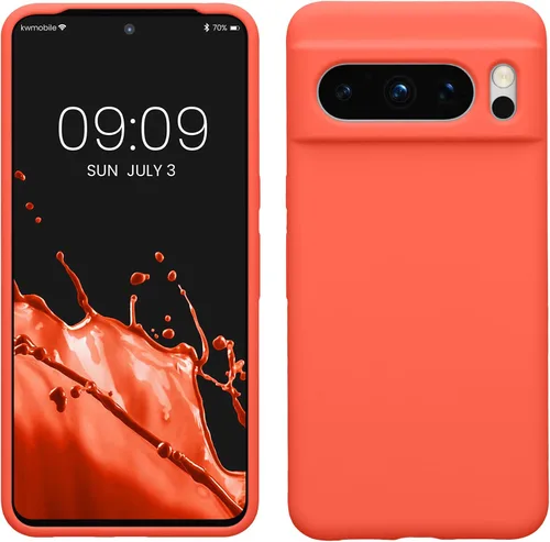 Vista 40 de kwmobile Funda compatible con Google Pixel 7 Pro - Funda de silicona TPU con acabado suave - Piedra antigua