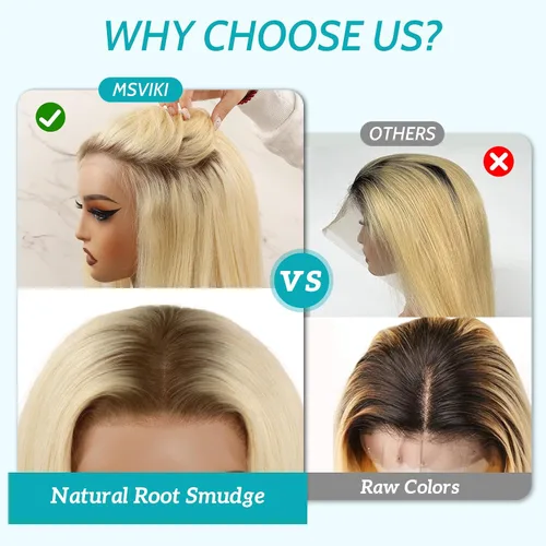 Vista 7 de Pelucas de cabello humano de 10 pulgadas