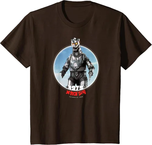 Vista 49 de Godzilla Mechagodzilla 1975 Icons of Toho T-Shirt Asphalt Grey