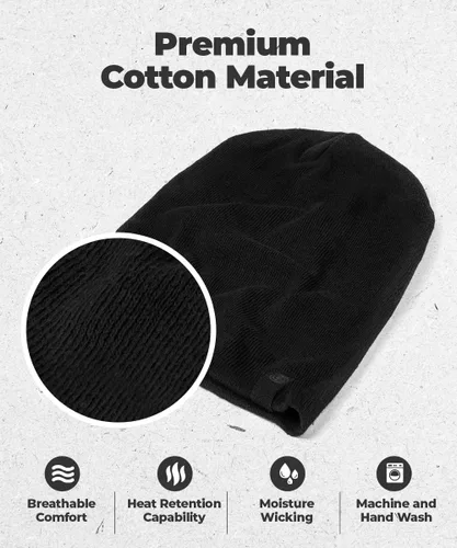 Vista 2 de Gorro cálido y holgado Gorro diario deliciosamente suave en cuchillo fino