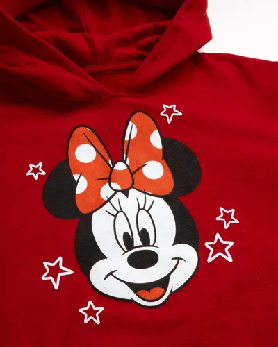 Vista 3 de Disney Sudadera con capucha de Minnie Mouse para niñas - Playwear Fleece Pullover (talla 2T-7)