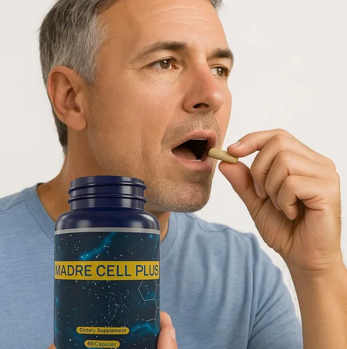 Vista 3 de Madre Cell Plus - Célula madre hecha de AFA más puro, algas azules y verdes sin gluten - 60 cápsulas Pack 2 Frascos