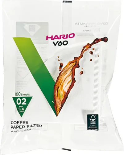 Vista 14 de Hario V60 - Filtro de café de papel, tamaño 01, blanco, caja de 40 unidades (paquete de 3)