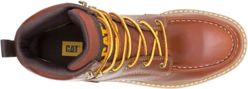 Vista 5 de CAT Botas impermeables de cuña con puntera de acero para hombre Reclaimer, Sudan marrón