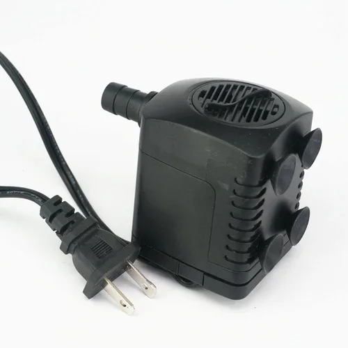 Vista 2 de 110V-120V AC Mini Bomba sumergible eléctrica sin escobillas motor sin atasco para acuario pecera 60Hz 15W 800L/H T52