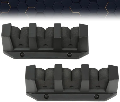 Vista 4 de PIT66 Soporte de caña de pescar montado soporte de caña horizontal 3 Barco de pesca Gear Pole Storage Holder Mount Plastic