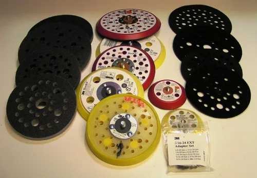 Vista 3 de Cubitron Hookit - Almohadilla de lijado limpia, 33 agujeros, para lijadoras orbitales y orbitales aleatorias, fijación de gancho y bucle, 2.756 in x