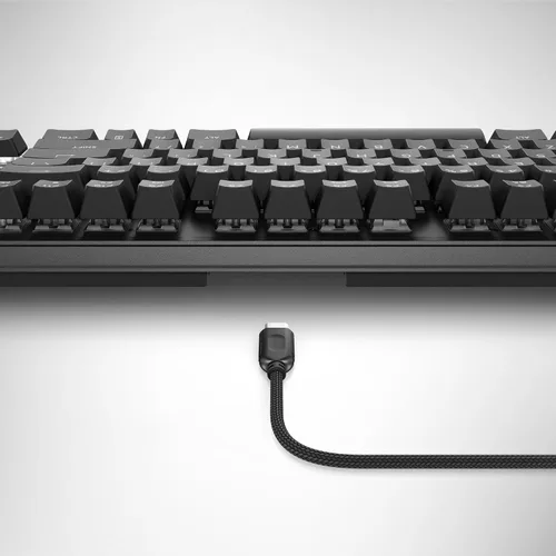 Vista 13 de Alienware Teclado para juegos Tenkeyless - AW420K - Lado Oscuro de la Luna - Con cable, programable, Cherry MX Red, USB, AlienFX RGB / 16.8 millones