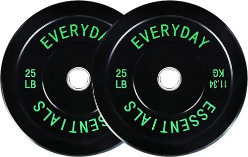 Vista 16 de Fitvids Placas de Tope Olímpicas de 2 Pulgadas, Placas de Peso Perfectas para Levantamiento de Pesas y Entrenamiento de Fuerza, Múltiples Pesos