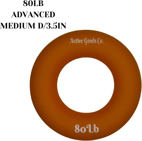 Vista 2 de ActiveGoodsCo - Anillo de silicona hecho para uso profesional. Niveles de resistencia progresiva de 10 libras-120 libras (8.8-121.3 lbs). Dos