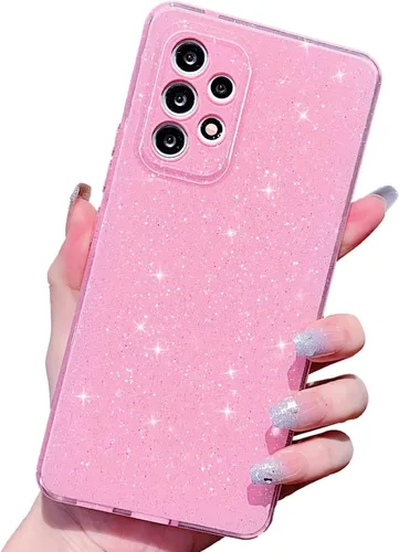 Vista 87 de MINSCOSE Funda compatible con Samsung Galaxy A14 5G, bonita funda delgada con purpurina fina, a prueba de golpes, de TPU para mujeres y niñas