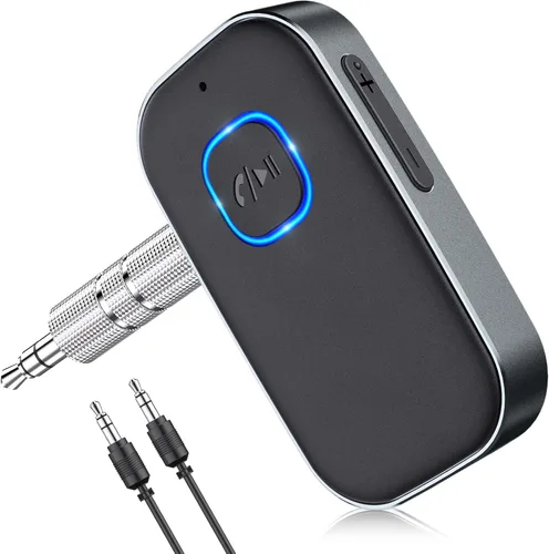 Vista 8 de COMSOON - Receptor Bluetooth 5.0 para auto, adaptador de auxiliar con cancelación de ruido, receptor de música para estéreo, audífonos con cable