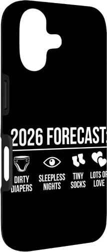 Vista 3 de Funny New Parents Future Mom Dad to Be 2026 Expecting Couple Case for iPhone 17