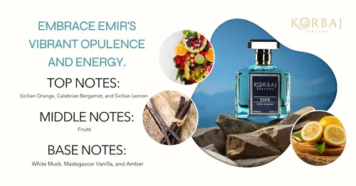 Vista 2 de KORBAJ PARFUMS Emir - Arabic Perfumes for Women and Men, Mens Cologne 100ml