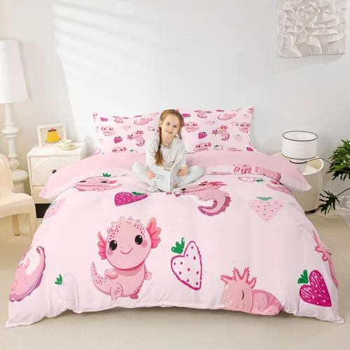 Vista 49 de Feelyou - Juego de funda de edredón con estampado floral de rosas - Juego de ropa de cama con flores románticas para dormitorio de niños, niñas