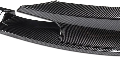 Vista 3 de 2 piezas de borde de parachoques delantero compatible con BMW Serie 3 2012-2018 F30/F35 (M-Tech/M-Sport solamente), alerón de parachoques delantero