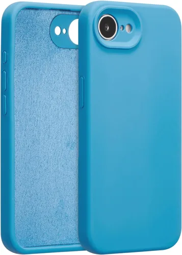 Vista 118 de Funda de silicona para iPhone Air, con [protección completa de la cámara] [forro de microfibra suave antiarañazos], funda de silicona líquida ultra