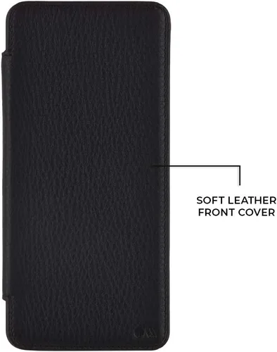 Vista 6 de Case-Mate - Funda de piel para Samsung Galaxy S20+ S20 Plus - Compatible con 5G - Capacidad para 4 tarjetas + dinero en efectivo - Cuero negro