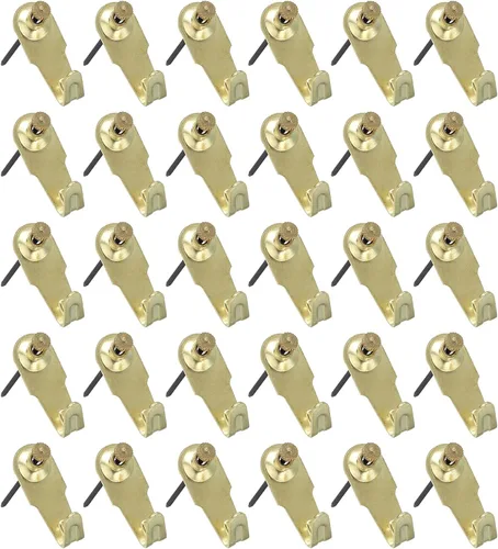 Vista 8 de PATIKIL Perchas de fotos de 10 libras, juego de 30 ganchos para colgar fotos en la pared, accesorios para clavos, kit para colgar cuadros en paneles