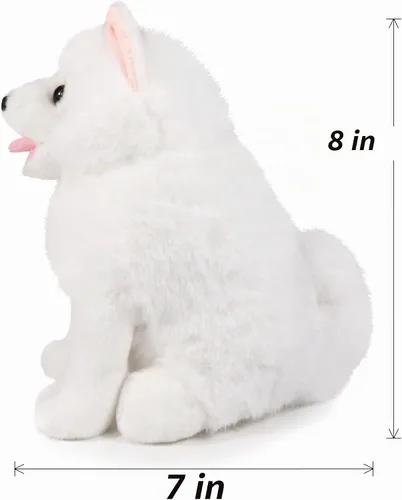 Vista 2 de Ice King Bear Peluche de perro Samoyedo de 8 pulgadas
