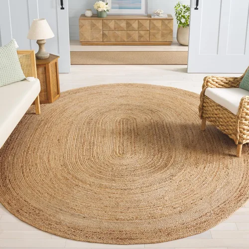 Vista 13 de Safavieh, tapete Cape Cod Collection CAP252A, de algodón natural, tejido a mano, Yute, Natural