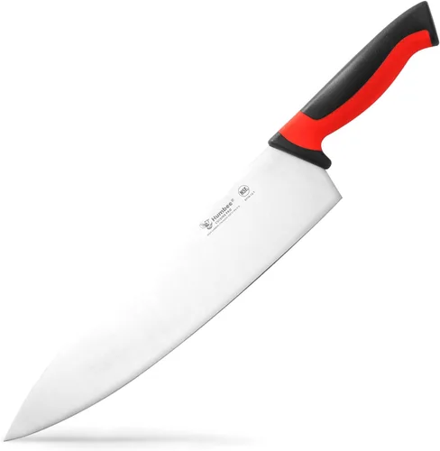 Vista 11 de Cuchillo de chef de 6 pulgadas, hoja de acero inoxidable de alto carbono certificada NSF – Mango ergonómico codificado por colores, cuchillo de Negro