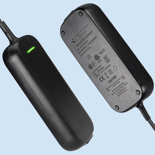 Vista 7 de Adaptador de corriente de 54.6V 2A Cargador de batería de alimentación rápida con enchufe de 5.5 * 2.1mm de 1 clavija y enchufe XLR de 3 clavijas