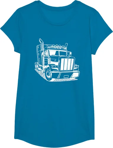 Vista 76 de Diesel Big Rig 18 Wheeler - Camiseta de camionero para camionero, Negro, S