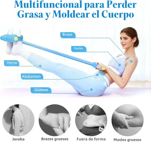 Vista 6 de Pedal Resistance Bands with Handles, Upgrade 6-Tubes Elastic Bands for Exercise, Natural Rubber Foot Pedal Resistance Bands, Multifunction Fitness