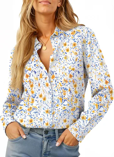 Vista 26 de Soft Non-Iron Wrinkle-Free Button Down Shirts for Women Dress Shirts Collared Blouses Formal Business Work Tops