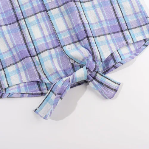 Vista 8 de Noomelfish Camisa de manga larga con botones para niñas (5-12 años)