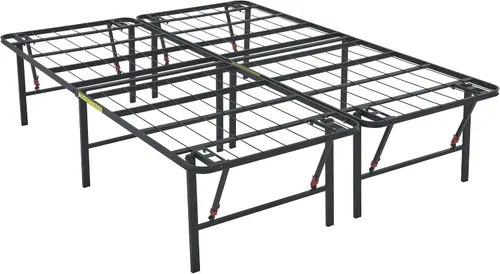 Vista 6 de Amazon Basics Base de cama de metal, plataforma no plegable, fácil montaje, individual, 39 pulgadas de ancho x 75 pulgadas de largo x 14 pulgadas