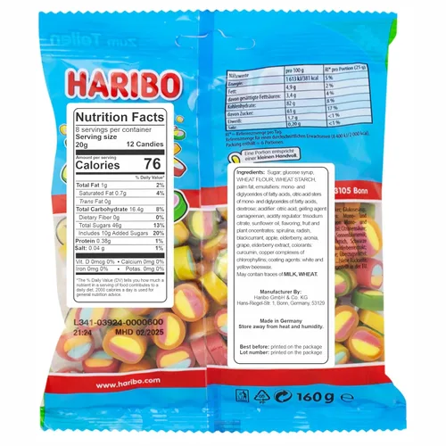 Vista 2 de Haribo Pico-Balla Gummy Candy 5.64 oz