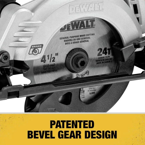 Vista 7 de DEWALT ATOMIC 20V MAX* Sierra circular, 4-1/2 pulgadas, solo herramienta (DCS571B)
