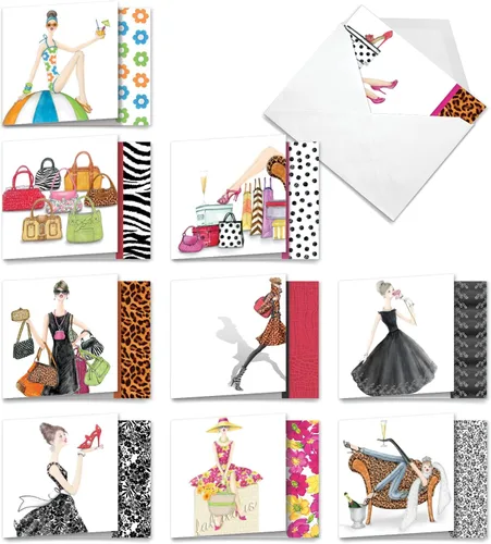 Vista 12 de The Best Card Company - 10 tarjetas divertidas para todas las ocasiones para hombres y mujeres (4 x 5.12 pulgadas) - Juego de tarjetas de notas