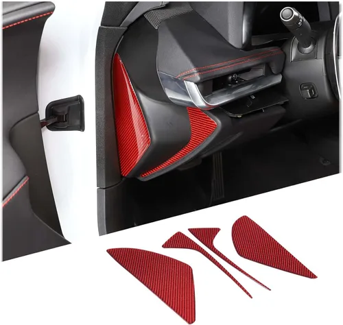 Vista 10 de Adhesivo decorativo suave de fibra de carbono real 3D para automóvil, antichoque, para salpicadero, puerta lateral, compatible con Corvette C8