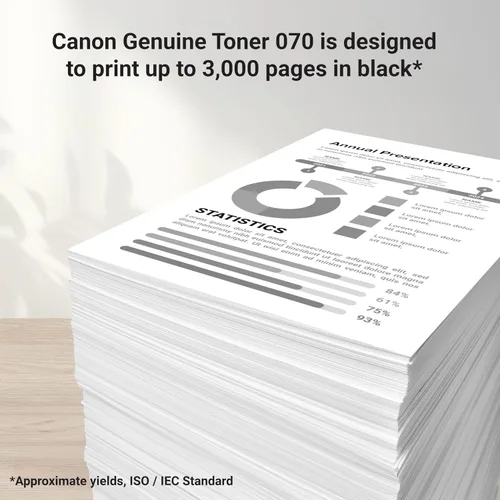 Vista 3 de Canon Cartucho de tóner negro 070 original compatible con MF465dw, MF462dw, LBP247dw, LBP246dw