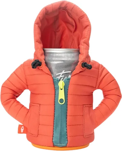 Vista 16 de Puffin - The Puffy Jacket - Enfriador de latas aislado de 12 oz I Botella de cerveza y soda aislante, mantiene las bebidas y bebidas frías - Negro