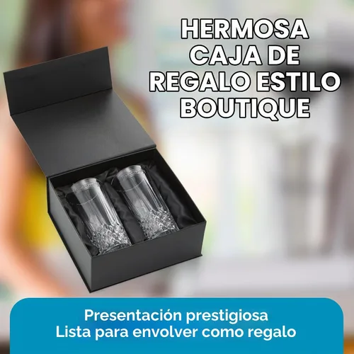 Vista 6 de Bartesian Vasos altos grabados con diamantes, juego de vasos Collins de bola alta de 10.5 onzas de alto para cócteles mixtos y cócteles sin alcohol