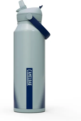 Vista 30 de CamelBak - Thrive - Botella de agua con tapa y pajilla, 20 onzas - Aislante de acero inoxidable, color negro