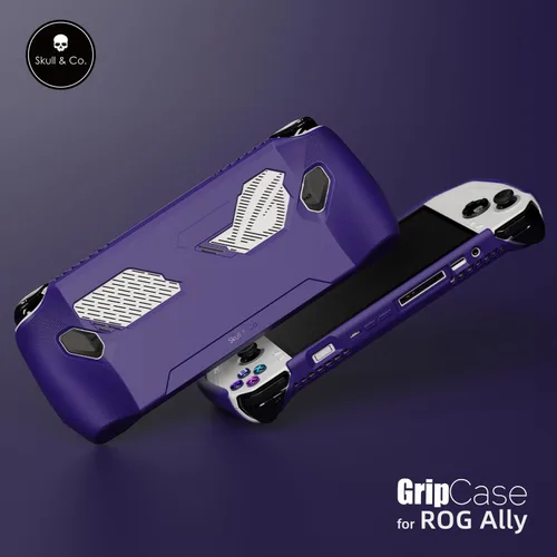 Vista 2 de Skull & Co. GripCase Bundle for ROG ALLY: Soft Protective Case with Textured Grips Full Protection and Stand, Shock-Absorption Non-Slip and