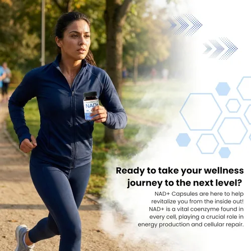 Vista 6 de NAD+ Cápsulas 950mg 60 cápsulas vegetales Energía celular y apoyo saludable al envejecimiento aumenta el metabolismo, la inmunidad y la función
